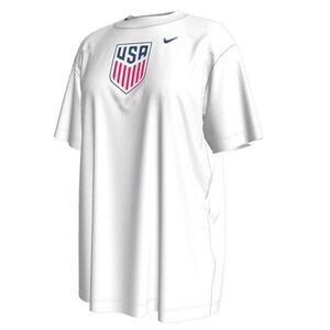 Nike Team USA soccer Women's Club Crest Cotton T-Shirt White Size Large New